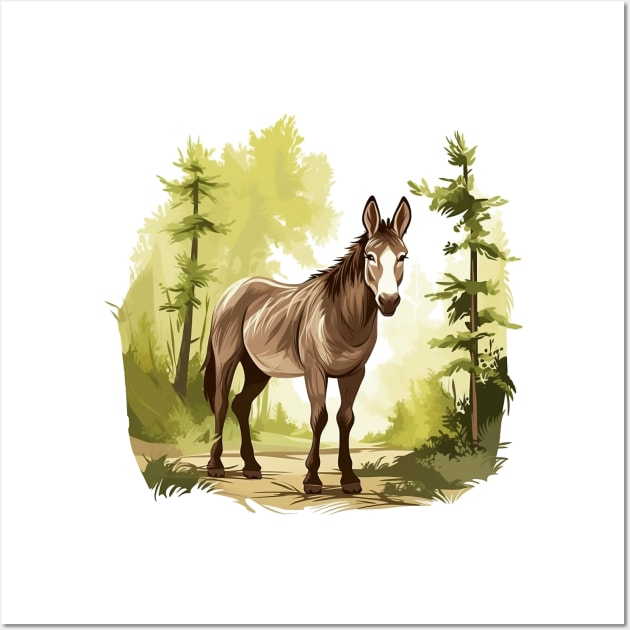 Little Donkey Wall Art by zooleisurelife